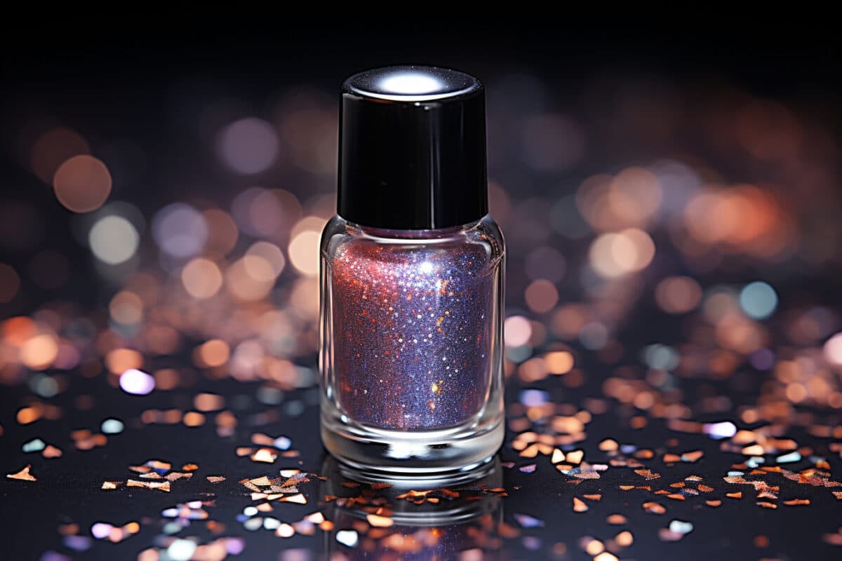 6. Le vernis à paillettes pour briller même dans la nuit