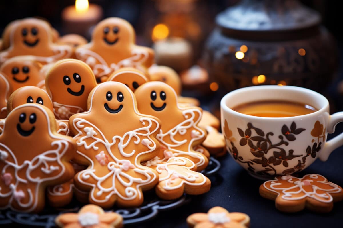 Des biscuits fantômes pour célébrer Halloween en famille