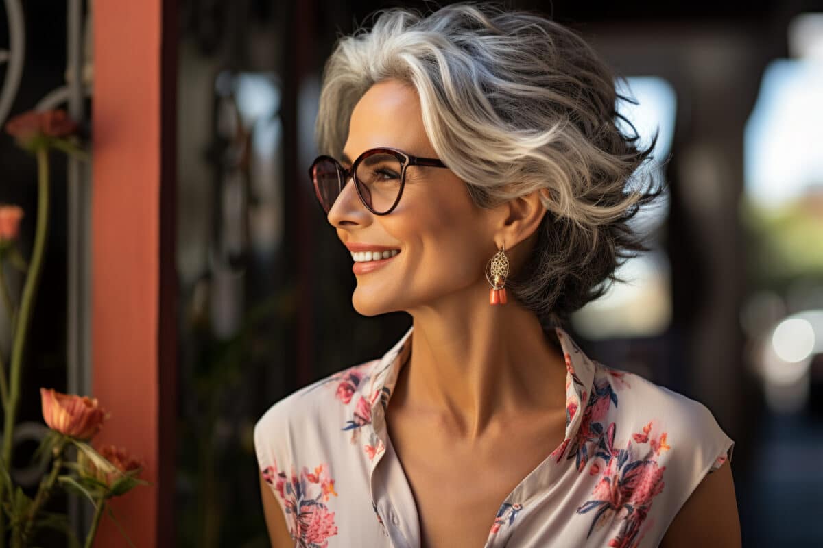 Inspiration coiffures pour les femmes de 60 ans aux cheveux mi-longs