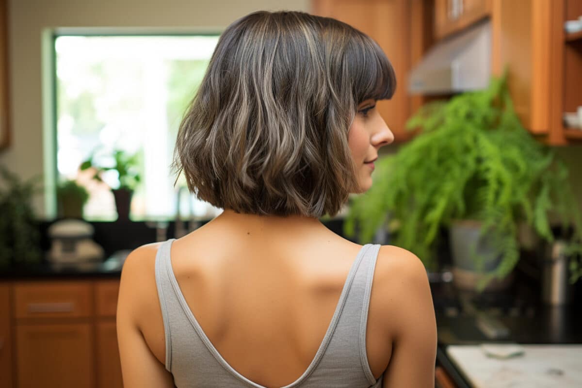 La coupe mi-longue dégradée avec frange : une coiffure adaptée aux différents types de cheveux