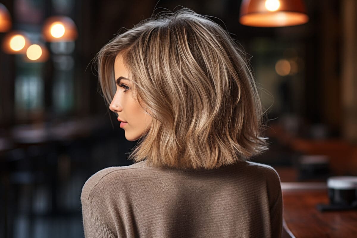 Le long bob, coiffure en vogue cet automne-hiver 2023-2024