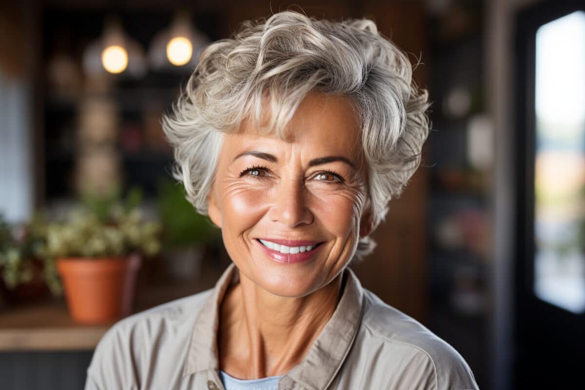 Le secret pour choisir la coupe de cheveux idéale après 60 ans pour un visage ovale