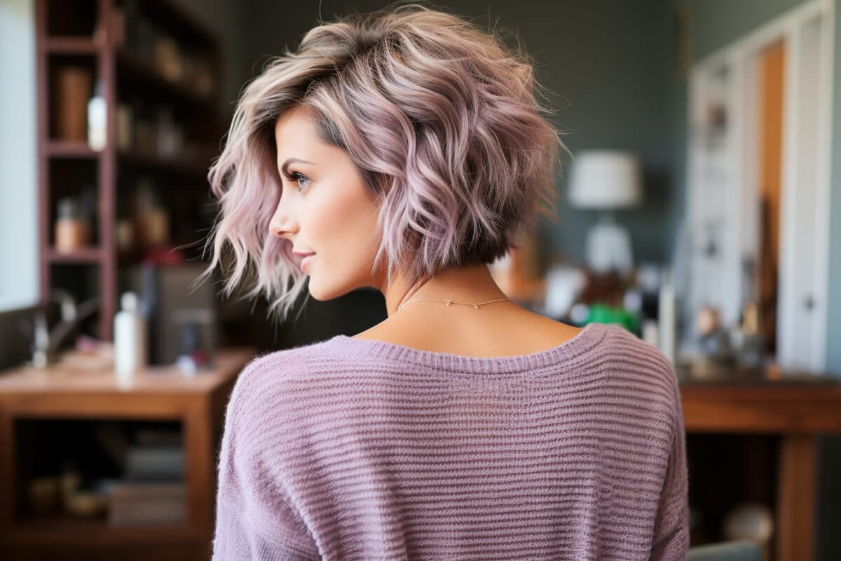 Les coupes courtes stylées avec texture et volume