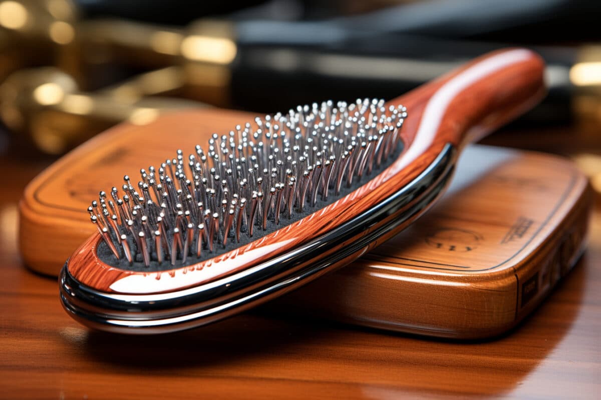 Une brosse propre pour des cheveux sains et éclatants