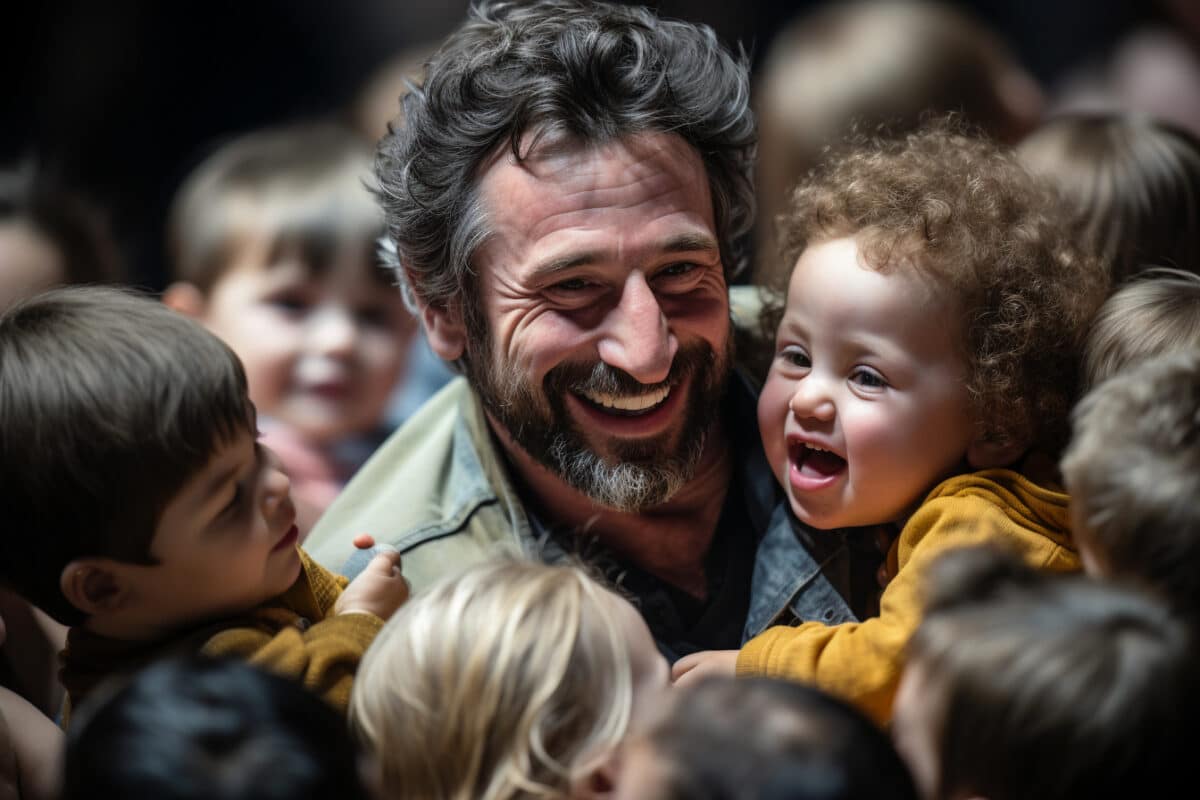 Une famille recomposée heureuse