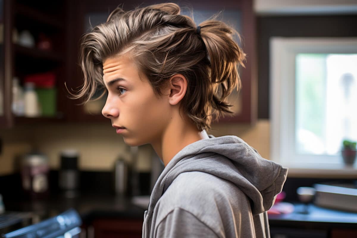 10. Le man-bun pour une coiffure pratique et stylée