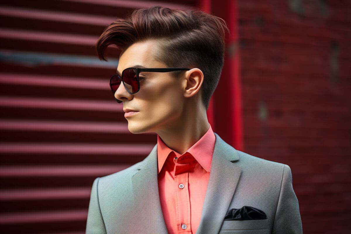 7. Le pompadour revisité pour une touche rétro-chic