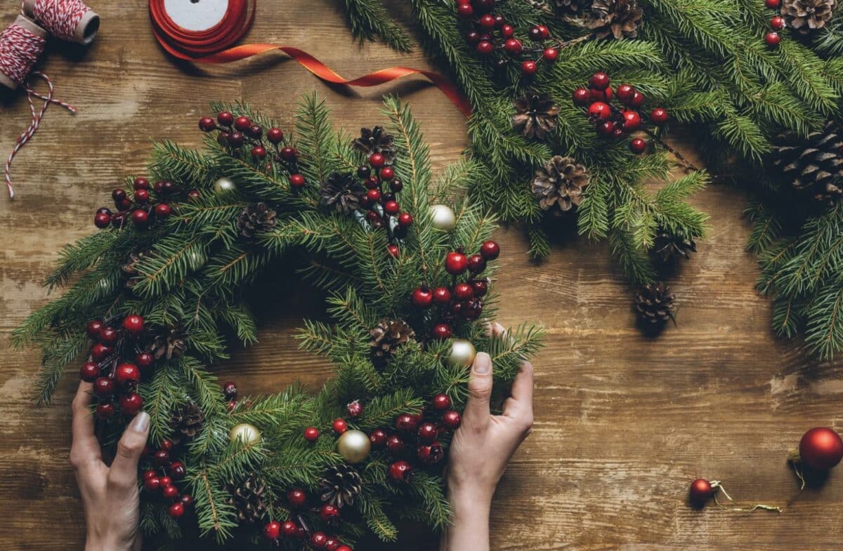 couronne de Noël DIY