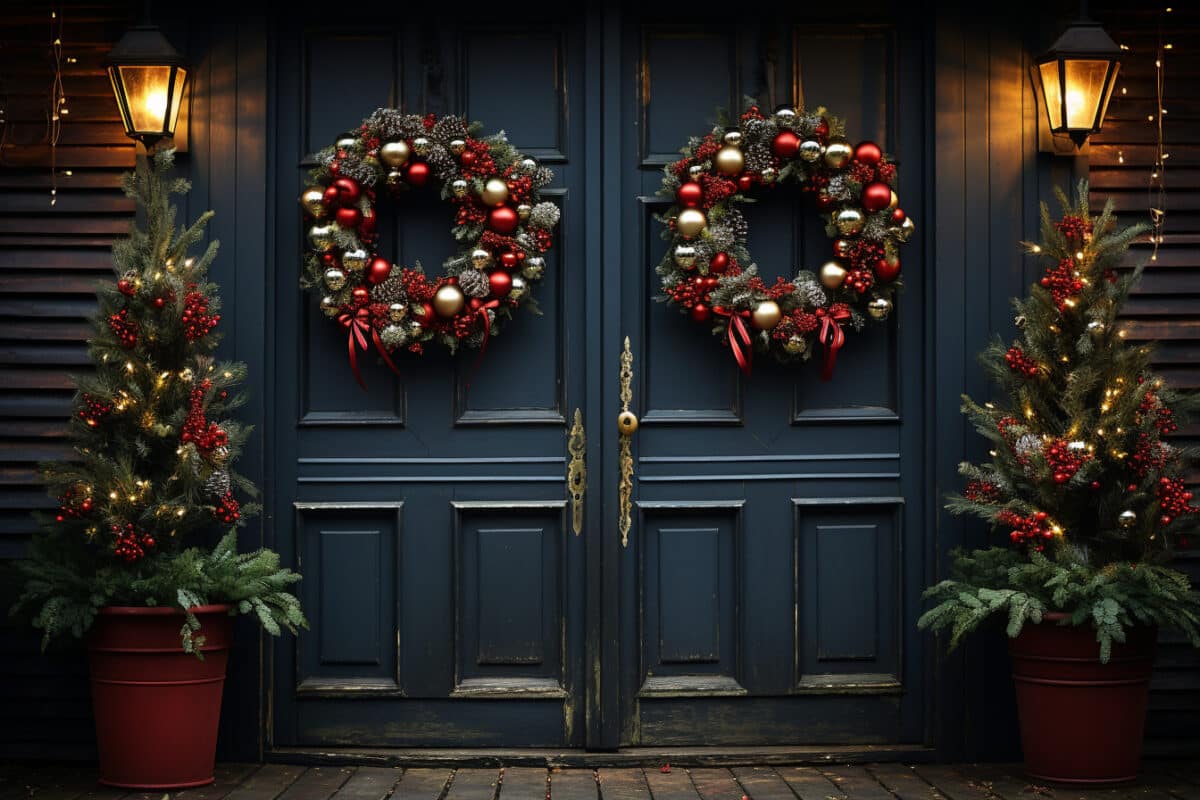 Couronnes de Noël maison pour accueillir vos invités avec élégance