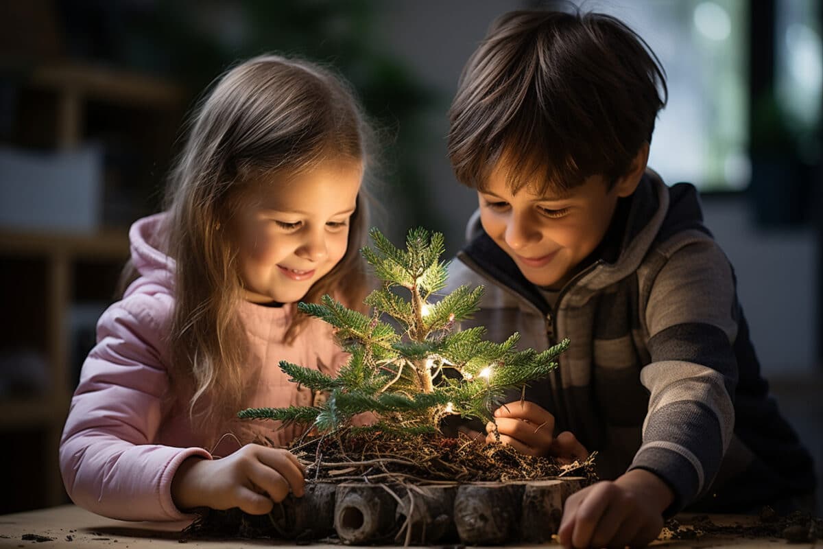 Créez un sapin de Noël facile à fabriquer avec l’aide des petits