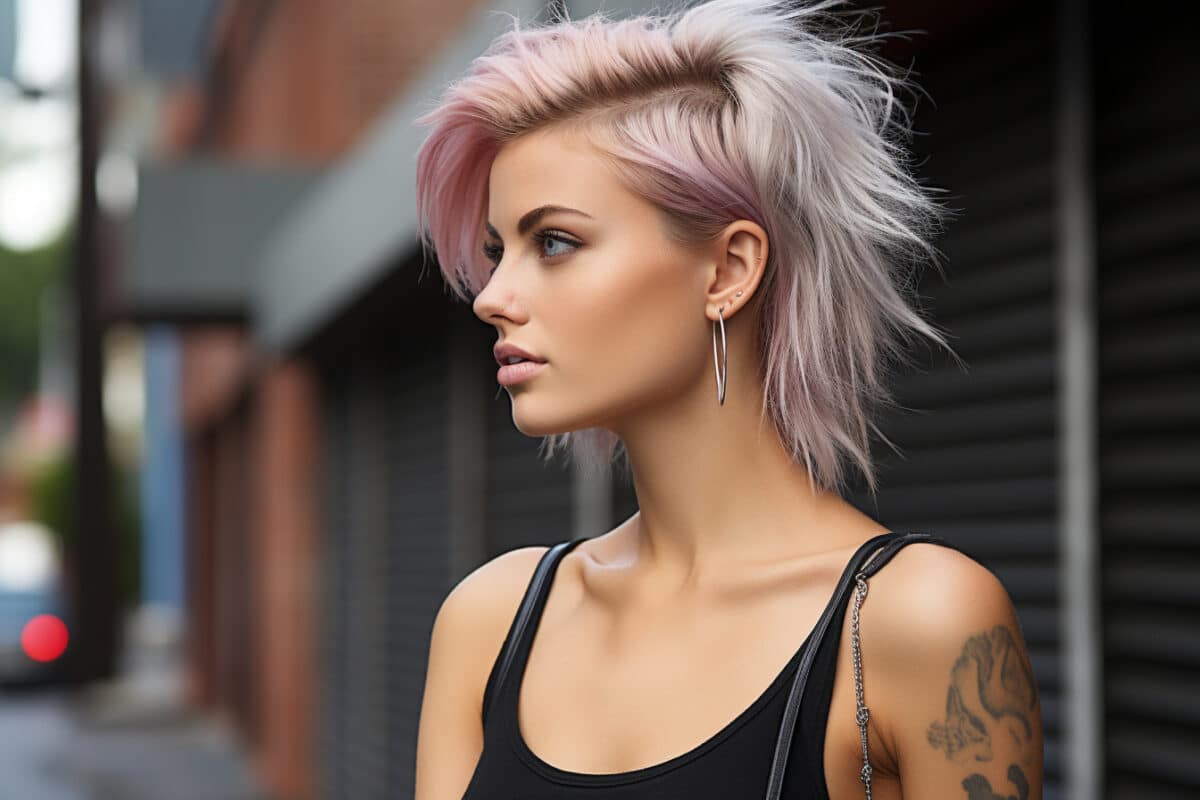 La coupe asymétrique inspirée du faux-hawk