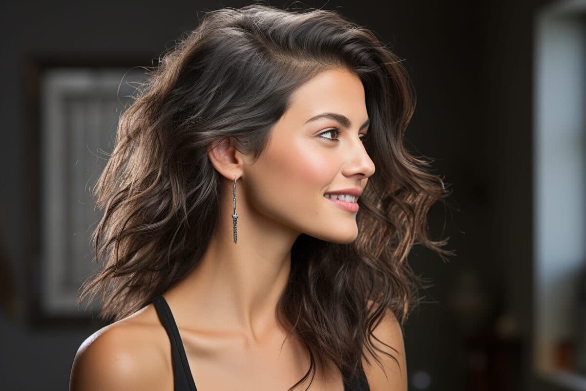 La coupe mi-longue asymétrique