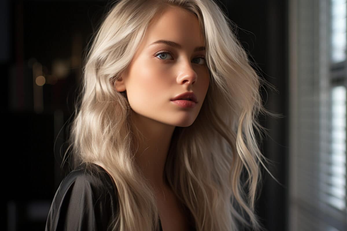 Le blond platine : audace et luminosité