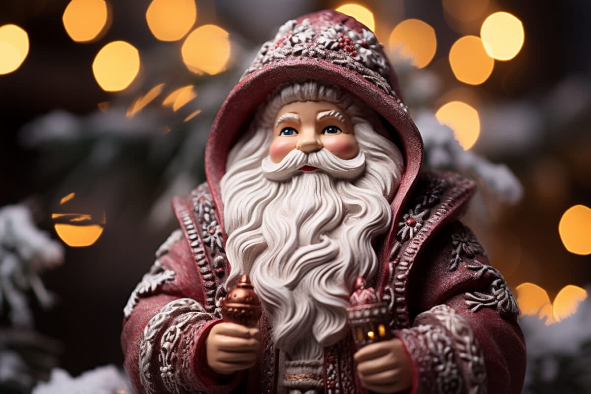 Le Père Noël en laine : une création artisanale pour égayer vos fêtes