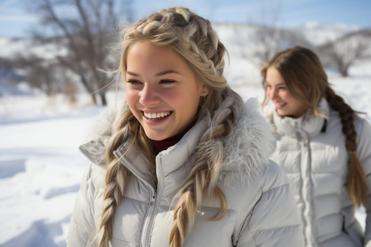 Le succès de la tresse douceur neigeuse auprès des jeunes filles
