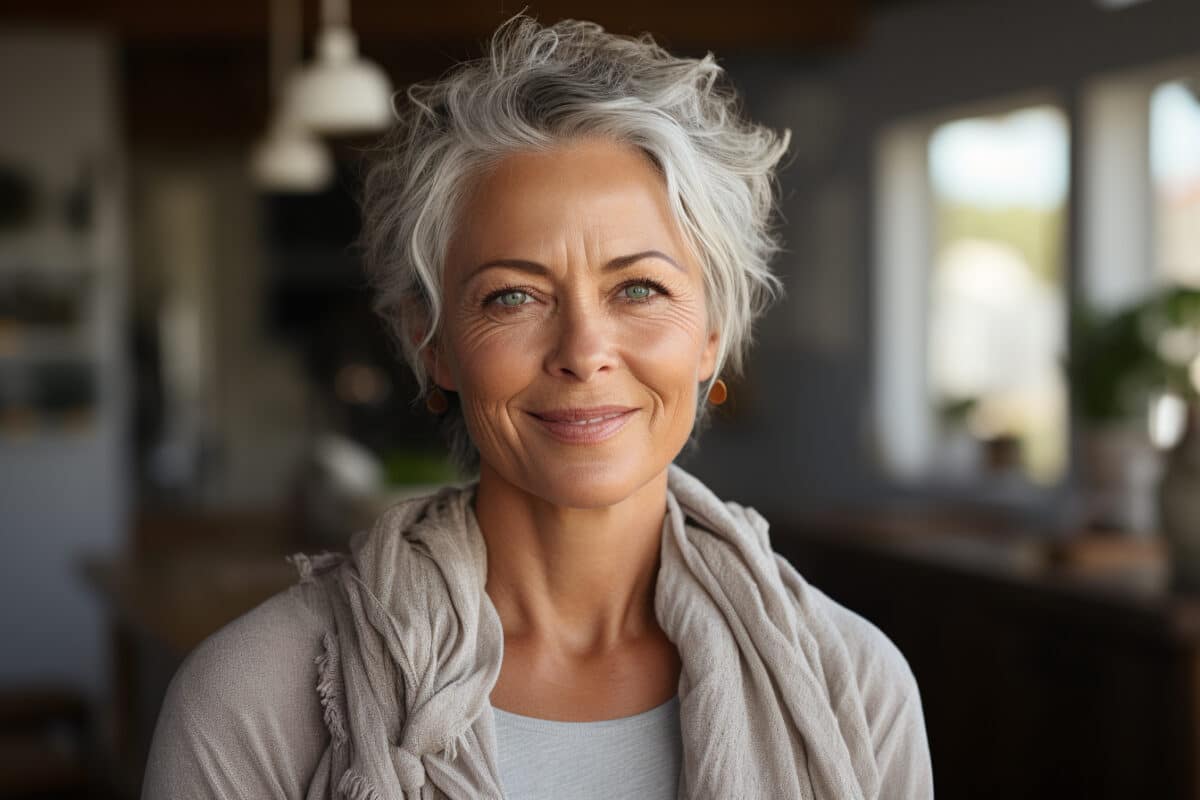 Les coupes courtes pour mettre en valeur le gris naturel