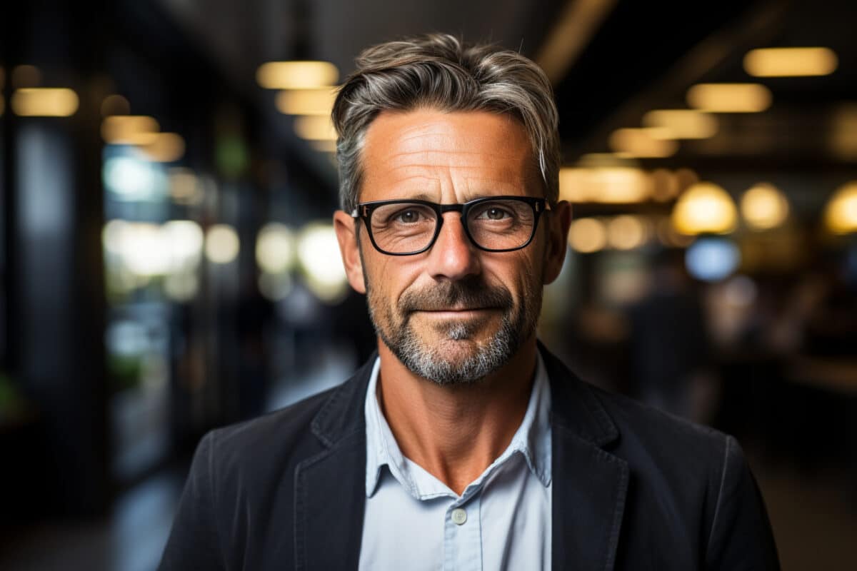 Les coupes tendances pour les hommes de 40 ans avec des lunettes