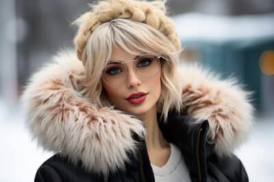 Lumière sur l’hiver chic : Lunettes et coupes de cheveux tendance pour femmes de 30 ans en 2023