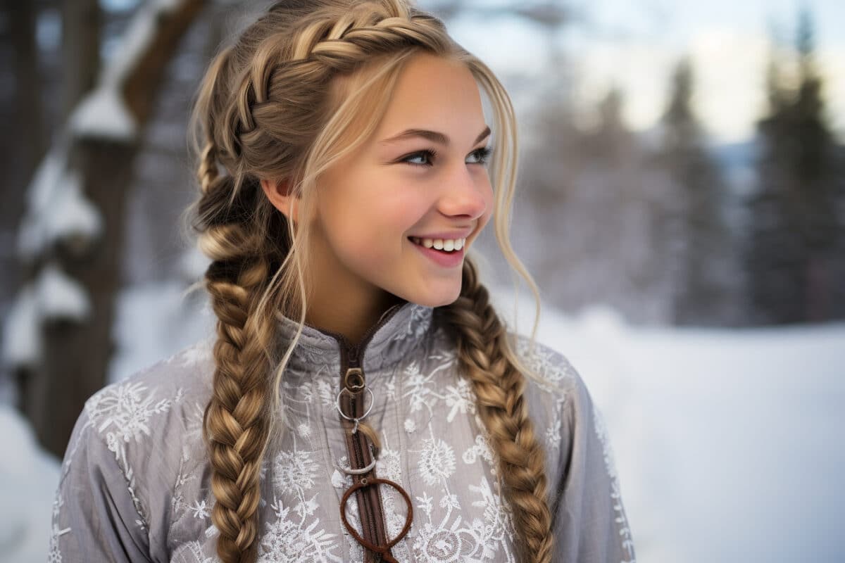 Neige radieuse : Une coiffure pour les adolescentes pleines de vie