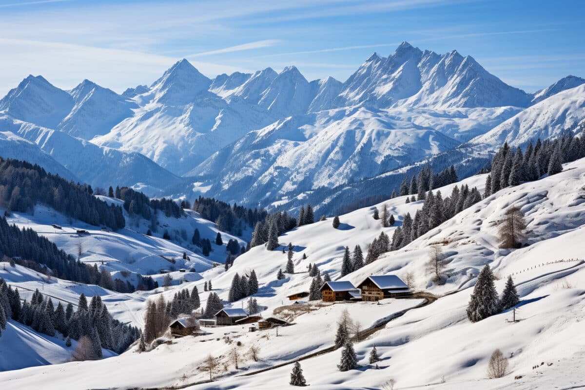 Un hiver enchanté dans les Alpes françaises