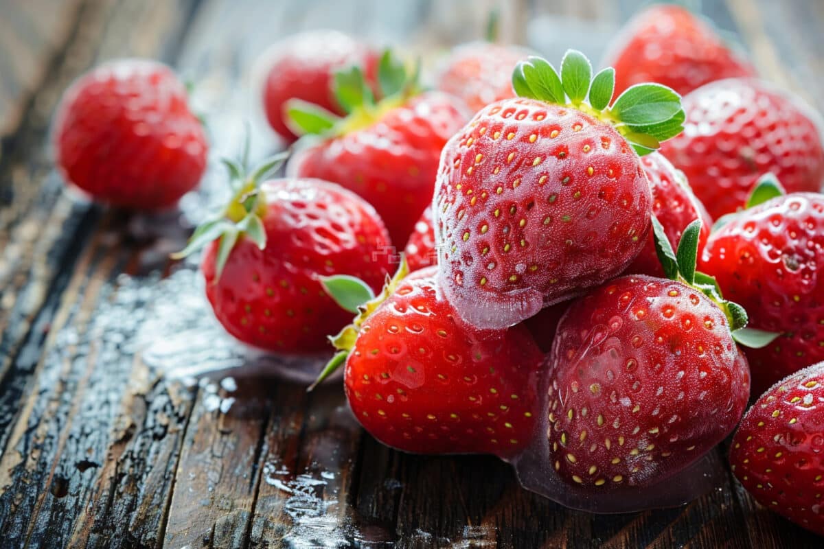 Comment congeler des fraises fraîches ?