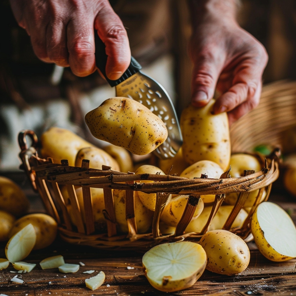 L’astuce infaillible de grand-mère pour éplucher les pommes de terre rapidement