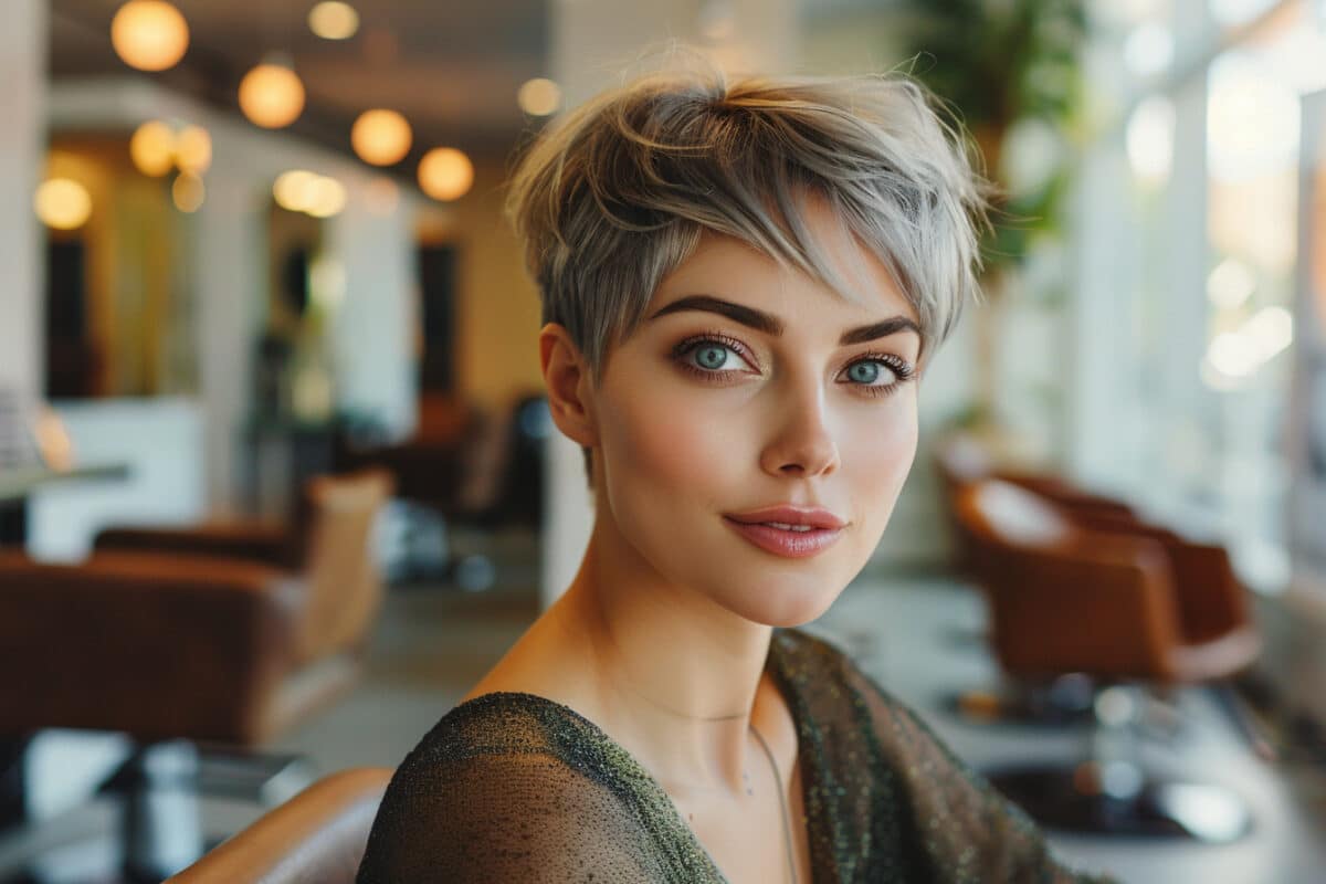 La coupe parfaite : cheveux courts pour femmes de 65 ans