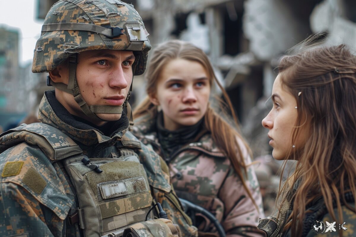 Découvrez l'histoire bouleversante de deux lycéennes interviewant un soldat ukrainien : une expérience qui change leur vie pour toujours