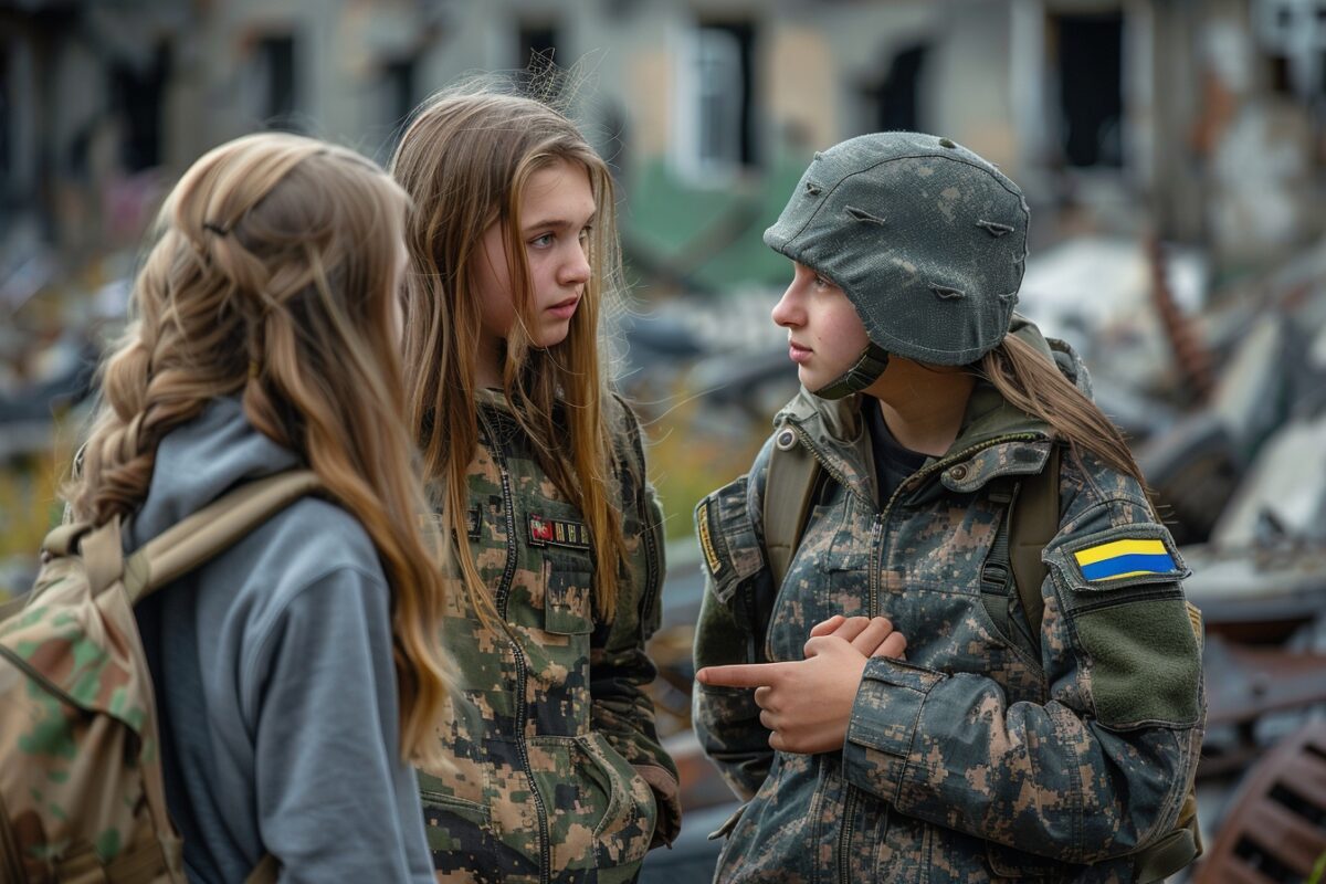 En direct de l'enfer de la guerre : Le récit bouleversant d'un soldat ukrainien recueilli par deux lycéennes audacieuses, une expérience qui change la vie