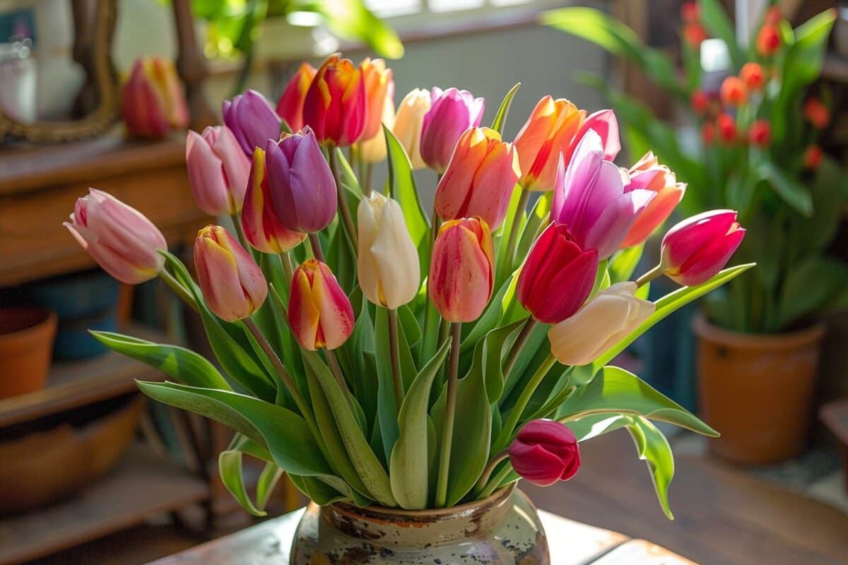 Explorez le secret inédit d'un fleuriste expérimenté pour maintenir la fraîcheur de vos tulipes plus de 4 jours : un guide étape par étape