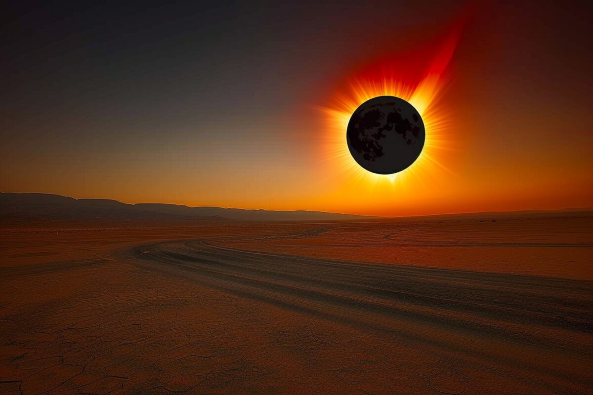 Les prodiges célestes révélés : une éclipse solaire saisissante capturée depuis plusieurs points de vue