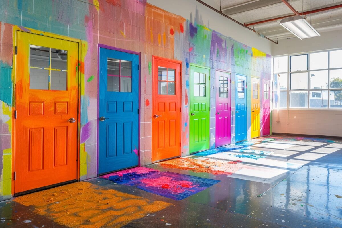 Peur d'un couloir triste ? Découvrez 7 couleurs de porte qui transformeront votre espace !